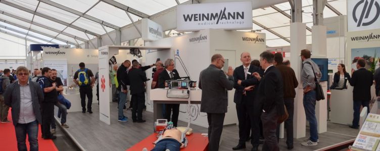 Messestand der Firma WEINMANN Emergency