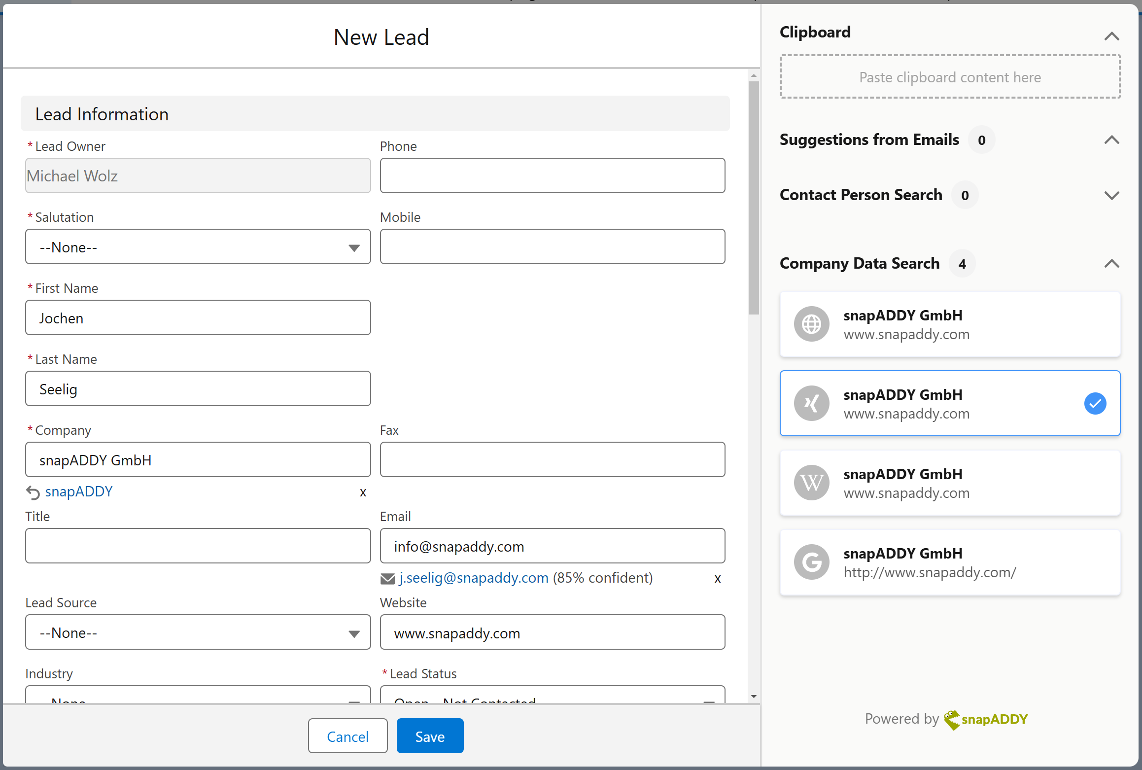 DataQuality Smart Updater in Salesforce